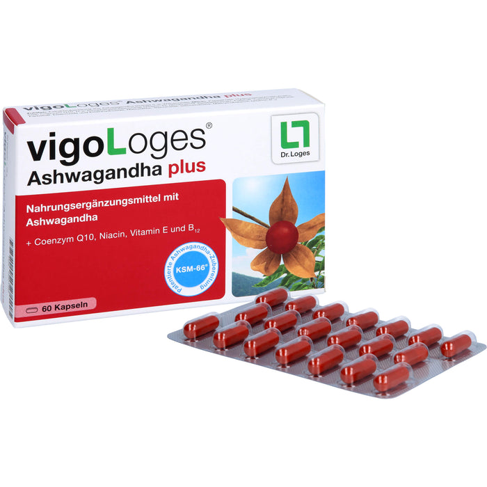 vigoLoges Ashwagandha plus Kapseln, 60 St., 60 St. Kapseln