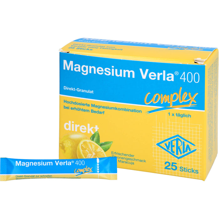 Magnesium Verla 400 Direkt-Granulat, 25 pcs. Sachets