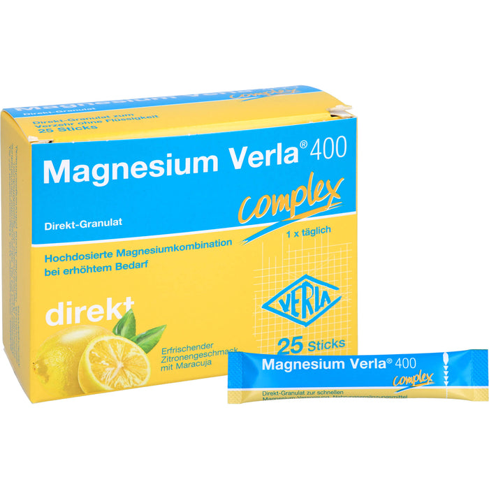 Magnesium Verla 400 Direkt-Granulat, 25 pcs. Sachets