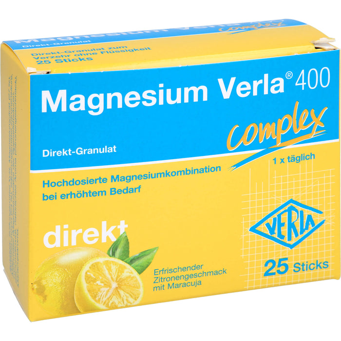 Magnesium Verla 400 Direkt-Granulat, 25 pc Sachets