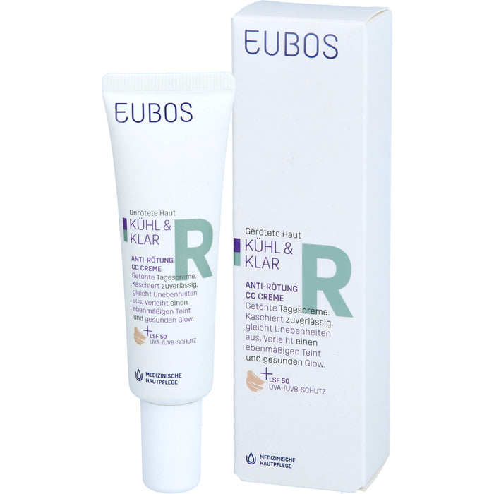 EUBOS KÜHL & KLAR Anti-Rötung CC Creme LSF 50, 30 ml CRE