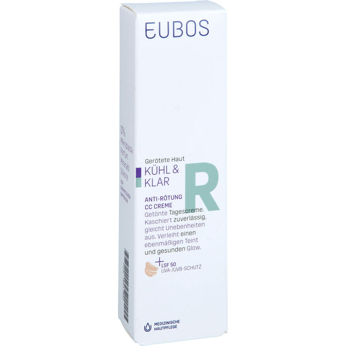 EUBOS KÜHL & KLAR Anti-Rötung CC Creme LSF 50, 30 ml CRE