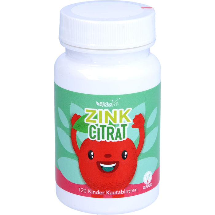 Zink Citrat Kinder Kautabletten vegan, 120 St KTA