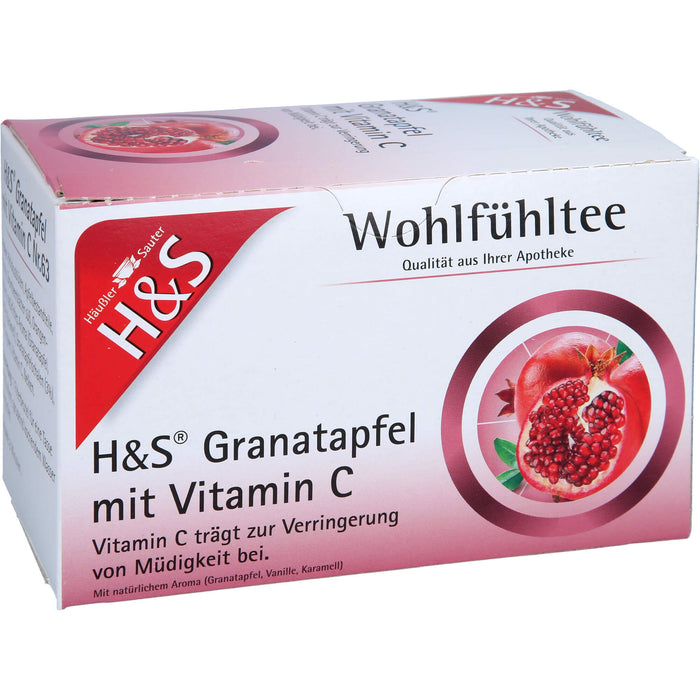 H&S Granatapfel mit Vitamin C, 20X2 g FBE