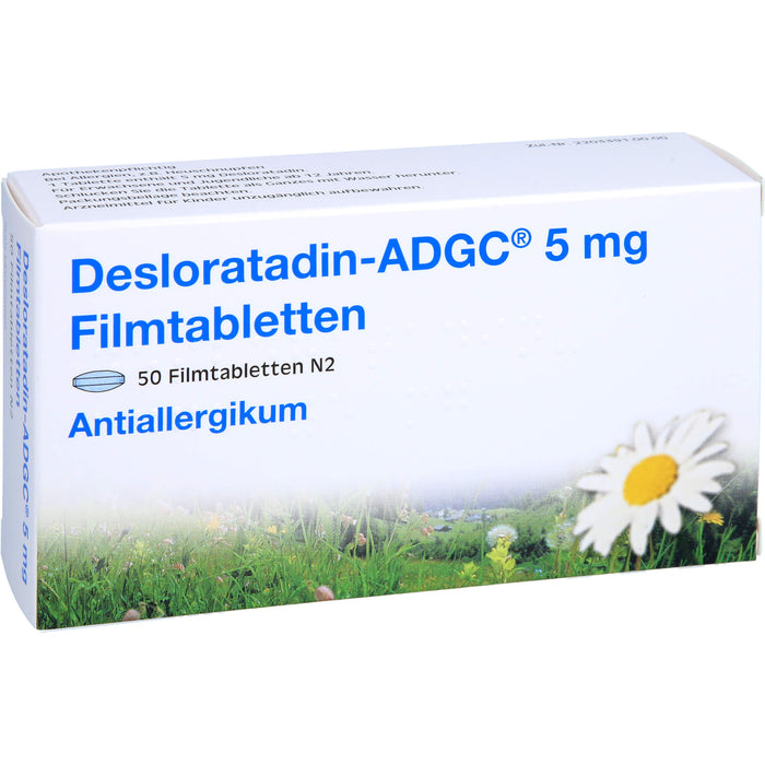 DESLORATADIN ADGC 5 mg Filmtabletten, 50 pc Tablettes