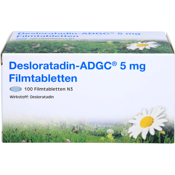 Desloratadin ADGC 5 mg Filmtabletten Antiallergikum, 100 pcs. Tablets