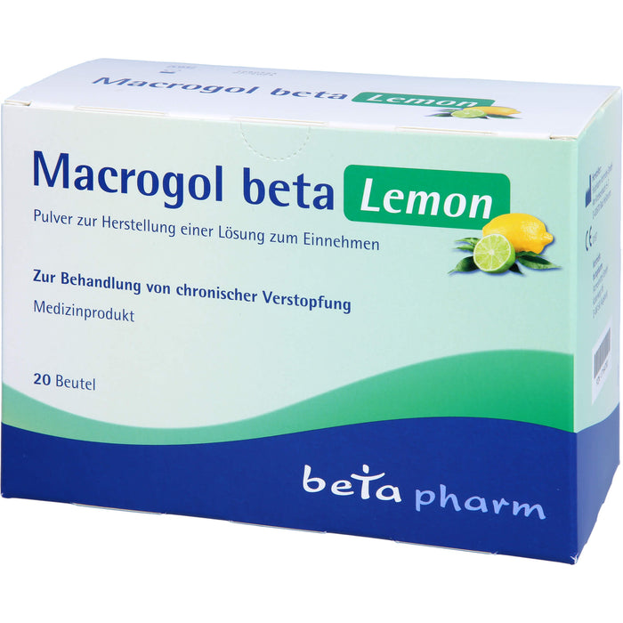 Macrogol Beta Lemon, 20 St PLE