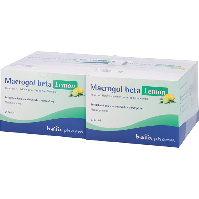 Macrogol beta Lemon Pulver zur Herstellung einer Lösung zum Einnehmen, 100 St PLE