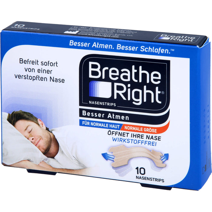 Besser Atmen Breathe Right Nasenpflaster beige nor, 10 St PFL