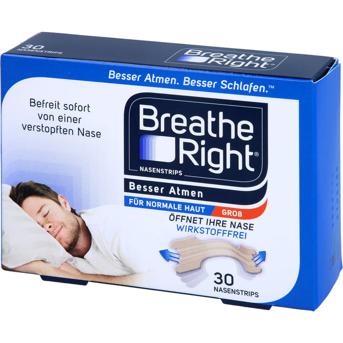 Besser Atmen Breathe Right Nasenpflaster beige gro, 30 pcs. Patch