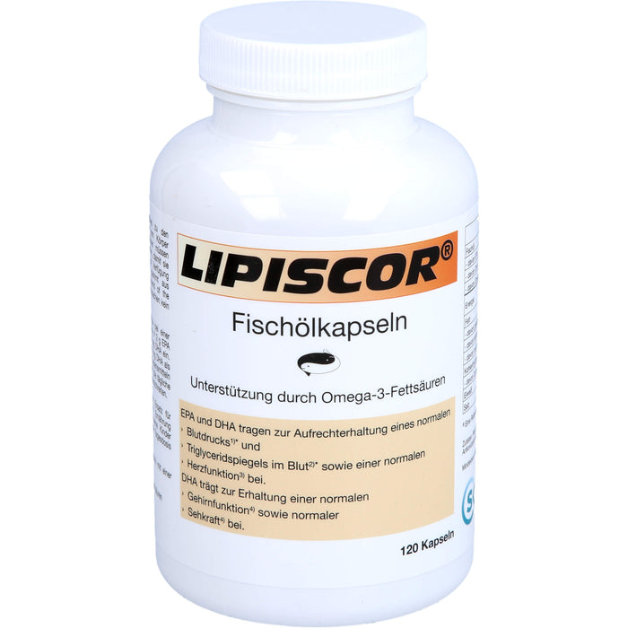 Lipiscor Fischölkapseln Omega-3, 120 St KAP