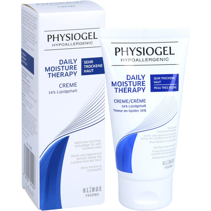 PHYSIOGEL Daily Moisture Therapy Creme für sehr trockene Haut, 75 ml Crème