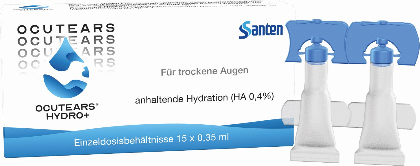 OCUTEARS Hydro+ Augentropfen bei beanspruchten Trockenen Augen mit Hyaluronsäure, 15 St. Einzeldosispipetten