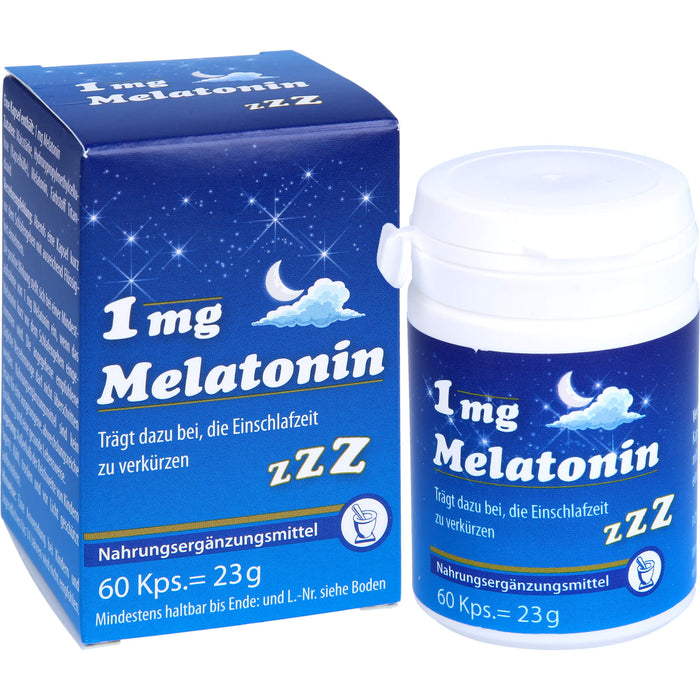 Melatonin 1mg Kapseln, 60 St KAP