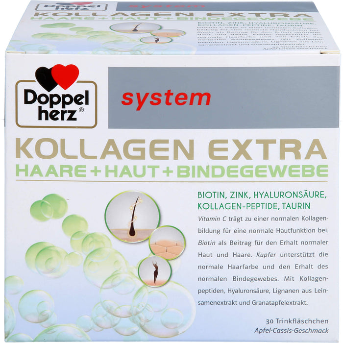 Doppelherz Kollagen Extra system Haare, Haut und Bindegewebe Lösung, 30 pcs. Drinking bottle