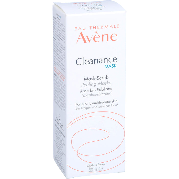 AVENE Cleanance MASK Peeling-Maske nat. Zellulose, 50 ml EMU