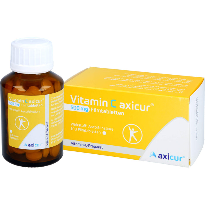 Vitamin C axicur 500 mg Filmtabletten, 100 St FTA