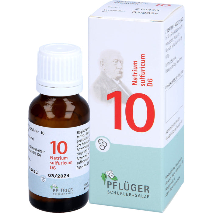 Biochemie Nr.10 Natrium sulfuricum D6 Pflüger Globuli, 15 g GLO