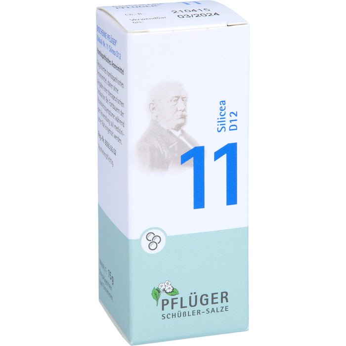 Biochemie Nr.11 Silicea D12 Pflüger Globuli, 15 g GLO