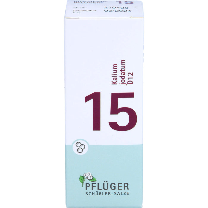 Biochemie Nr.15 Kalium jodatum D12 Pflüger Globuli, 15 g GLO