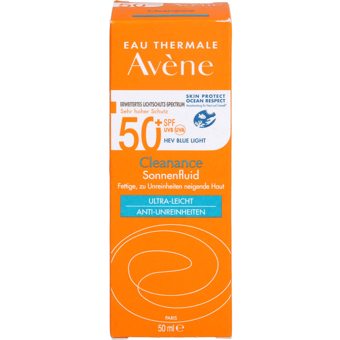 Avène Cleanance Sonnenfluid 50+, 50 ml EMU