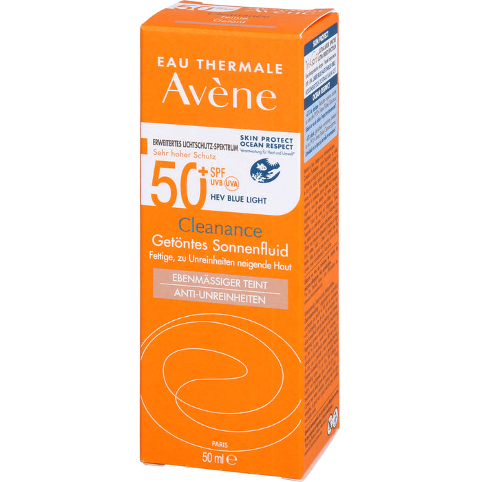 Avène Cleanance Getöntes Sonnenfluid 50+, 50 ml EMU