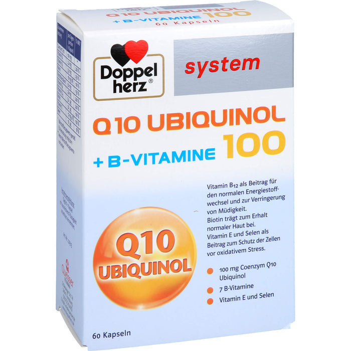 Doppelherz Q10 Ubiquinol + B-Vitamine 100 system Kapseln, 60 pcs. Capsules