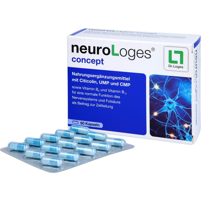 NeuroLoges concept Kapseln für eine normale Funktion des Nervensystems, 60 pc Capsules