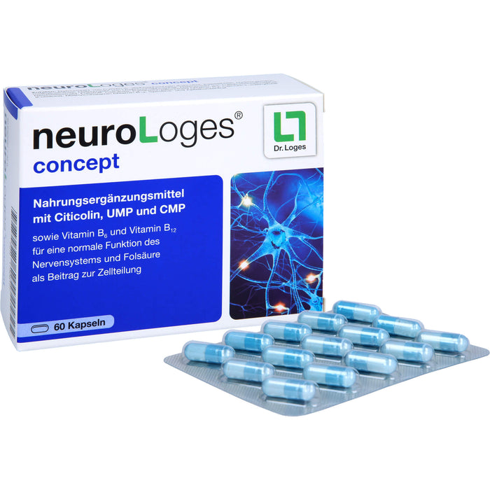 NeuroLoges concept Kapseln für eine normale Funktion des Nervensystems, 60 pcs. Capsules