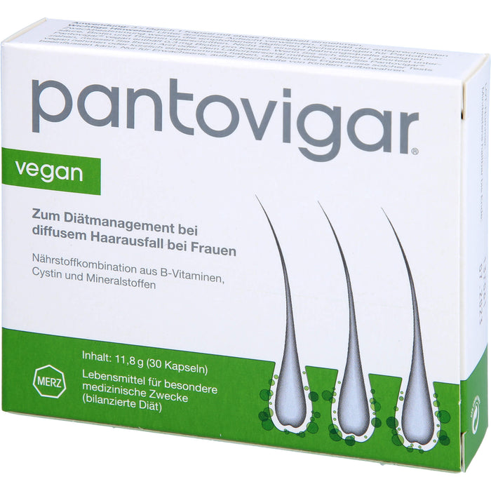 Pantovigar vegan Kapseln bei diffusem Haarausfall bei Frauen, 30 St. Kapseln