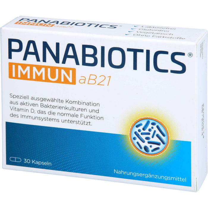 PANABIOTICS IMMUN aB21 Kapseln zur Unterstützung des Immunsystems, 30 pcs. Capsules