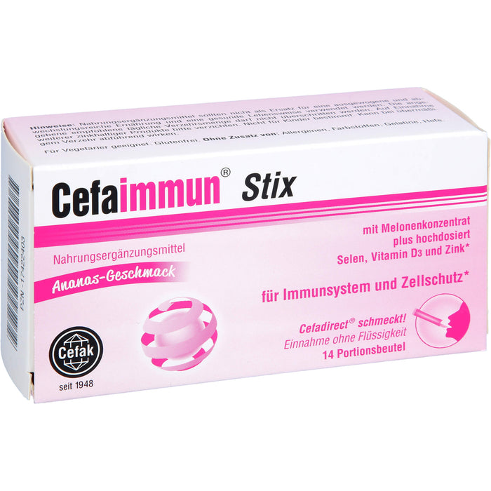 Cefaimmun Stix, 14 St GRA