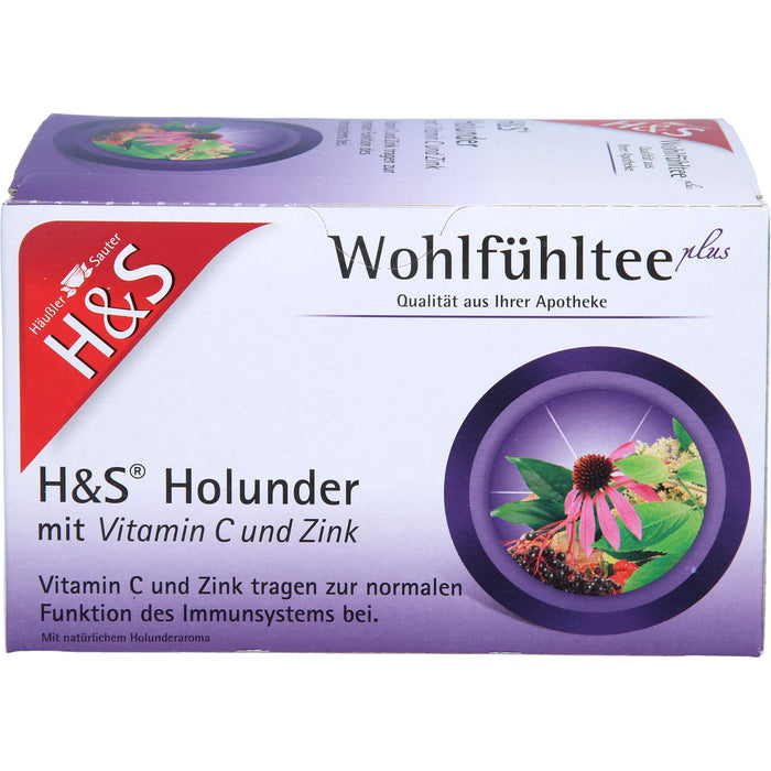 H&S Holunder mit Vitamin C und Zink, 20X2.5 g FBE