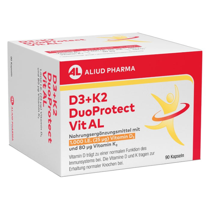 D3+K2 DuoProtect Vit AL 1000 I.E./80 ug Kapseln, 90 pcs. Capsules