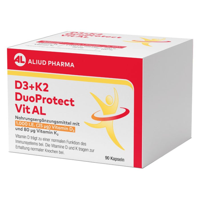 D3+K2 DuoProtect Vit AL 1000 I.E./80 ug Kapseln, 90 pc Capsules