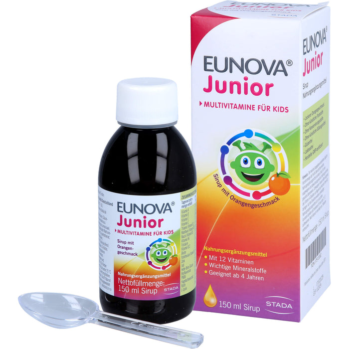 Eunova Junior Sirup Multivitamine für Kids, 150 ml Solution