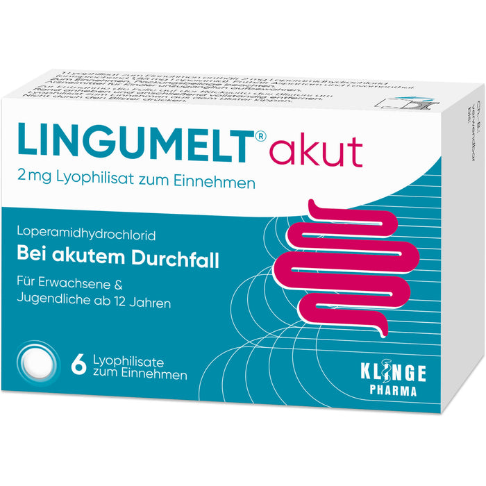 LINGUMELT akut 2 mg Lyophilisat zum Einnehmen, 6 pc Tablettes