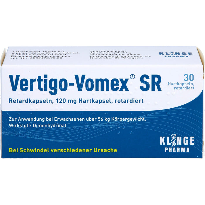 Vertigo-Vomex SR Retardkapseln 120 mg Hartkapsel, retardiert, 30 St REK