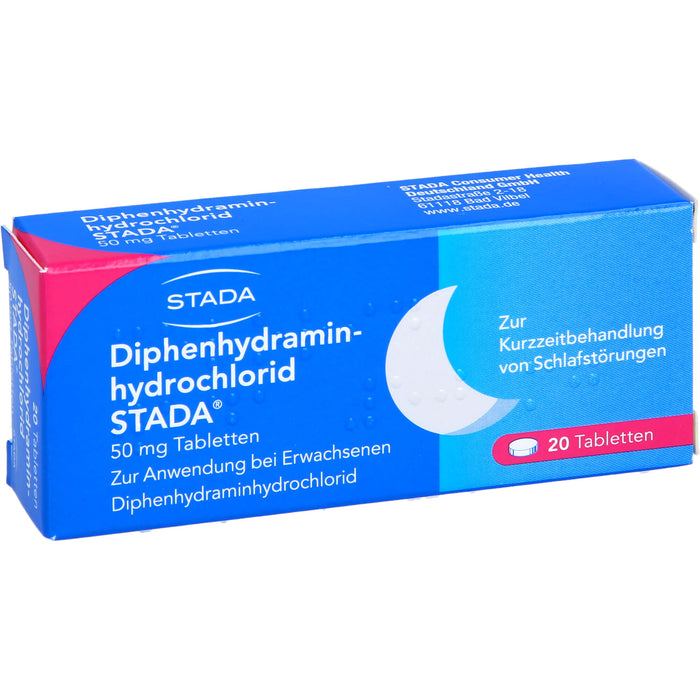 Diphenhydraminhydrochlorid STADA 50 mg Tabletten, 20 St TAB