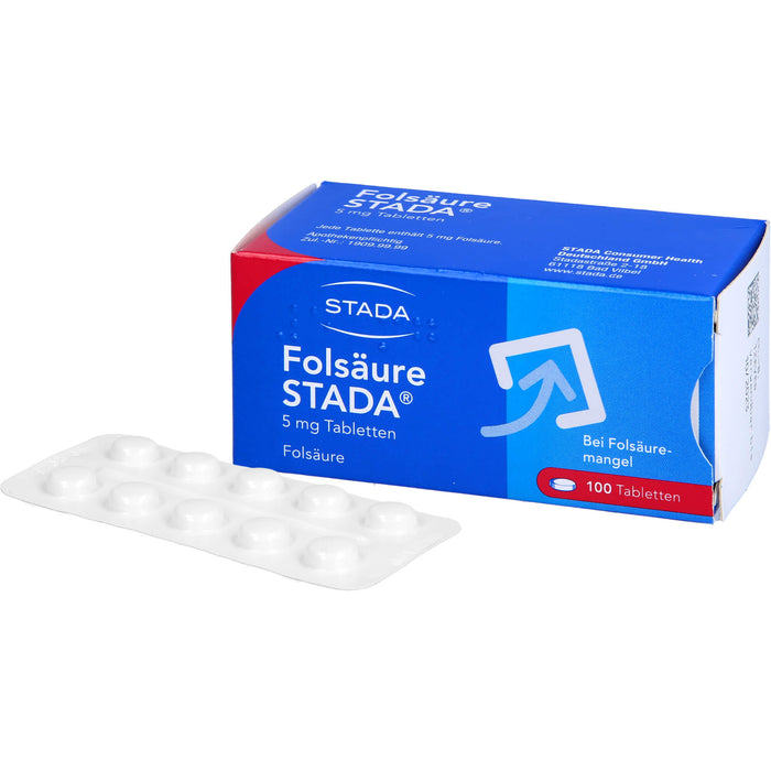 Folsäure STADA 5 mg Tabletten, 100 St TAB