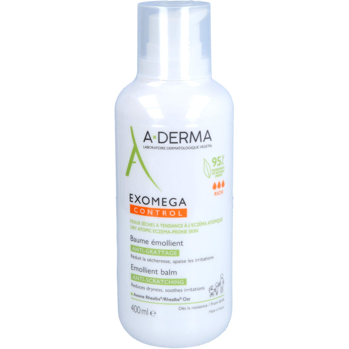 A-DERMA Exomega Control rückfettender Balsam, 400 ml Baume