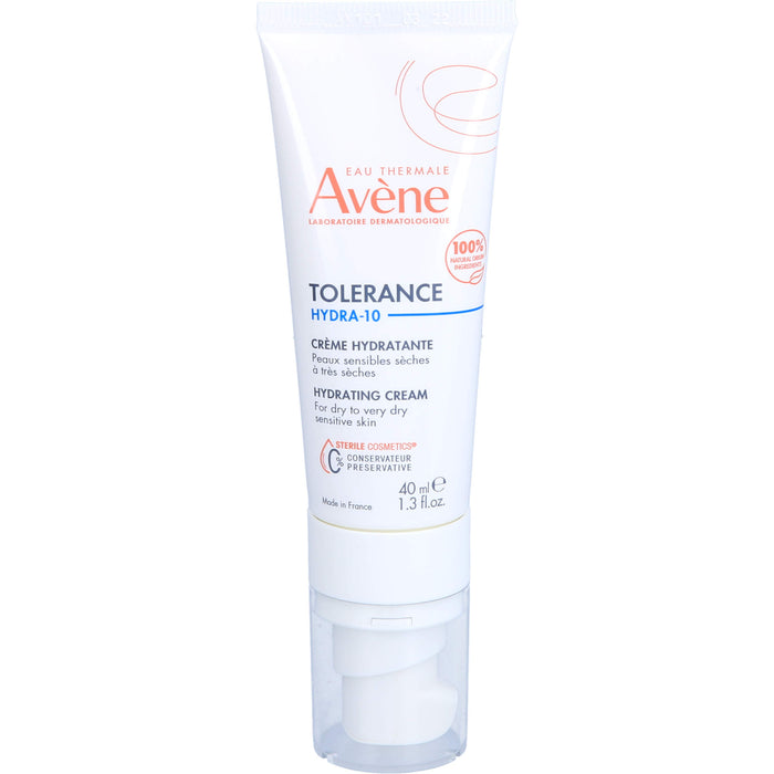 Avène Tolerance Hydra-10 Feuchtigkeitscreme für empfindliche, trockene bis sehr trockene Haut, 40 ml Cream