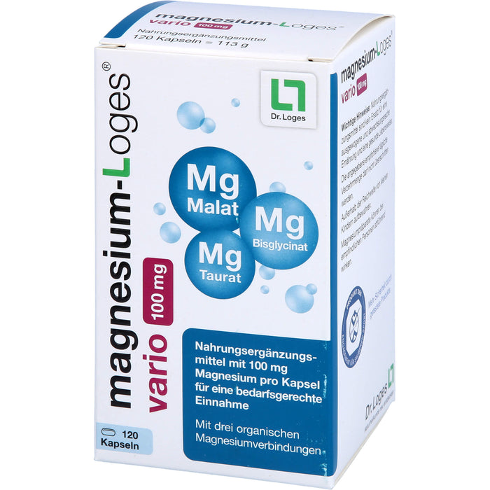 Magnesium-Loges vario 100 mg Kapseln, 120 pcs. Capsules