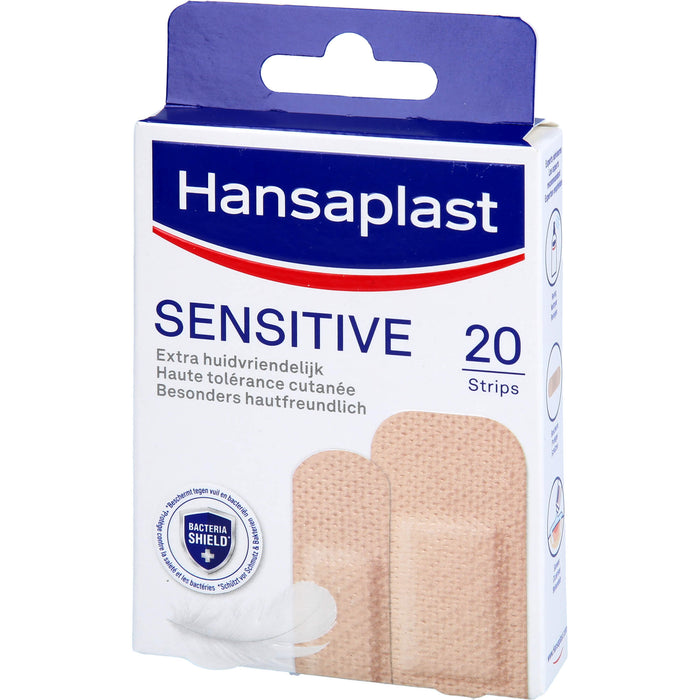 Hansaplast Sensitive Pflaster Hautton Light, 20 St PFL