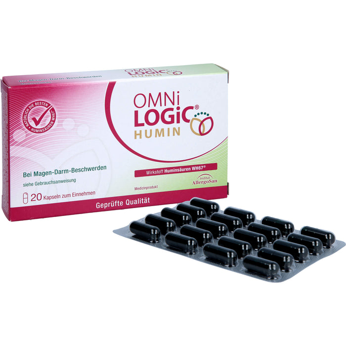 OMNI Logic Humin Kapseln bei Magen-Darm Beschwerden, 20 pc Capsules