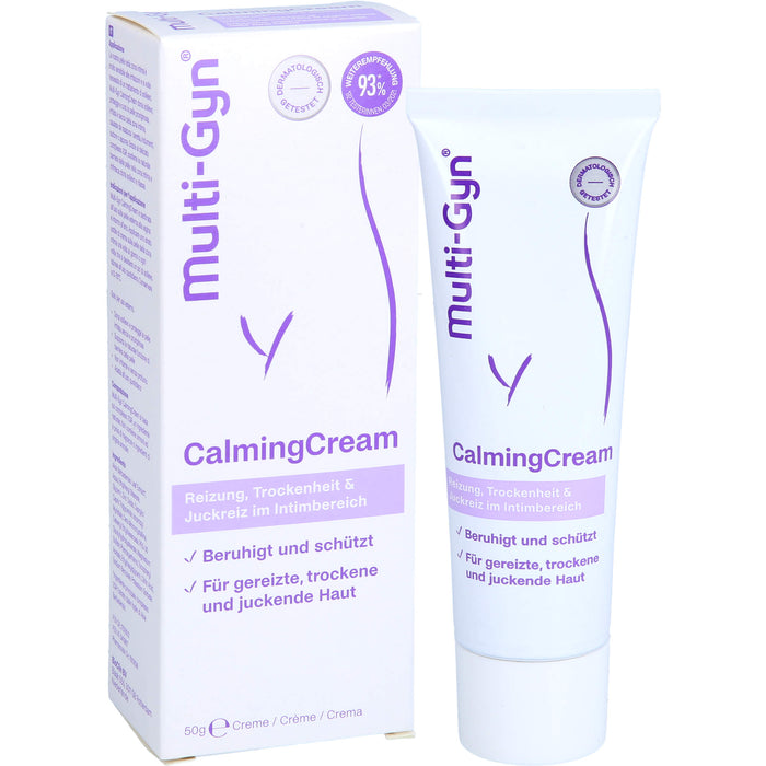 Multi-Gyn CalmingCream bei Reizung, Trockenheit und Juckreiz im Intimbereich, 50 g Creme