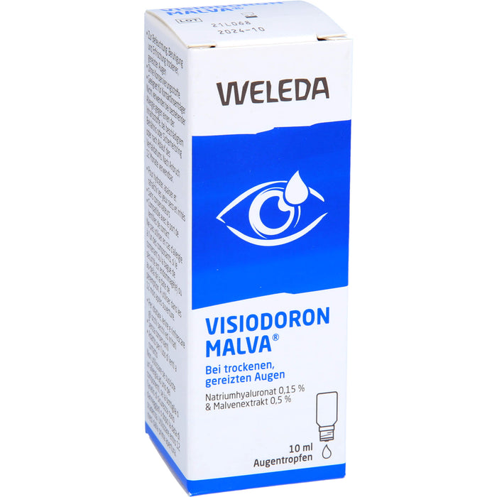 WELEDA Visiodoron Malva Augentropfen bei trockenen und gereizten Augen, 10 ml Lösung