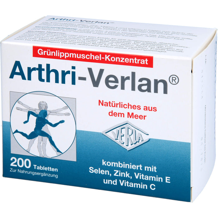 Arthri-Verlan Grünlippmuschel-Konzentrat Tabletten, 200 pc Tablettes