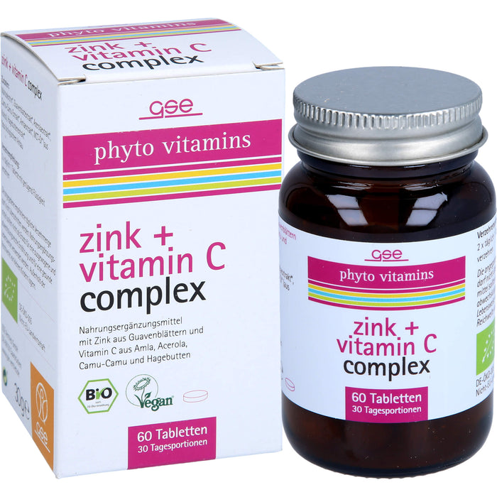 GSE Zink + Vitamin C Complex (Bio) Phyto Vitamins, 60 St TAB