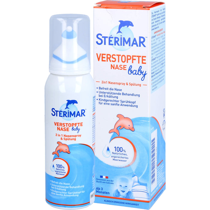 Sterimar Nasenspray Verstopfte Nase Baby, 100 ml NAS